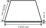 Лист нержавеющий  4х1500х6000 мм.  AISI 316Ti (08Х17Н13M2T) холоднокатаный,  матовый