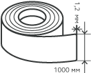 Рулон нержавеющий 1,2х1000 мм.  AISI 201 (12Х15Г9НД) холоднокатаный,  шлифованный