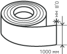 Рулон нержавеющий 0,8х1000 мм.  AISI 201 (12Х15Г9НД) холоднокатаный,  шлифованный