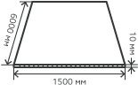 Лист нержавеющий  10х1500х6000 мм.  AISI310S (10Х23Н18) горячекатаный,  матовый
