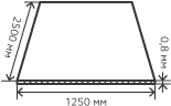 Лист нержавеющий  0,8х1250х2500 мм.  AISI 304 (08Х18Н10) холоднокатаный,  матовый